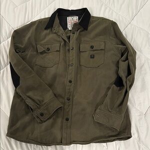 Wrangler x Roark Olive Green Button-Up Jacket